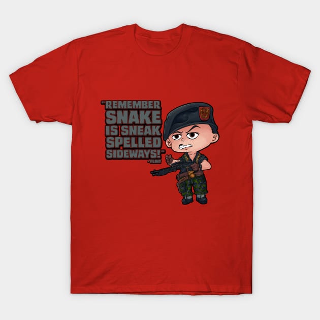 Flint! Sneaky Snake T-Shirt by steviezee